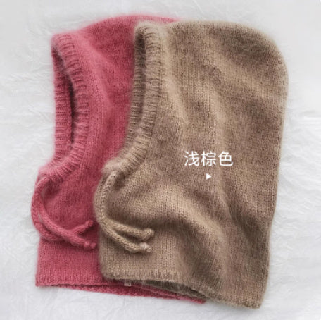 Autumn And Winter Fashion Warm Scarf Neck Protection Integrated Woolen Knitted Hat
