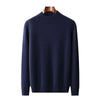 Men's Business-Casual Solid-Color All-Match Sweater With A Half-High Neck