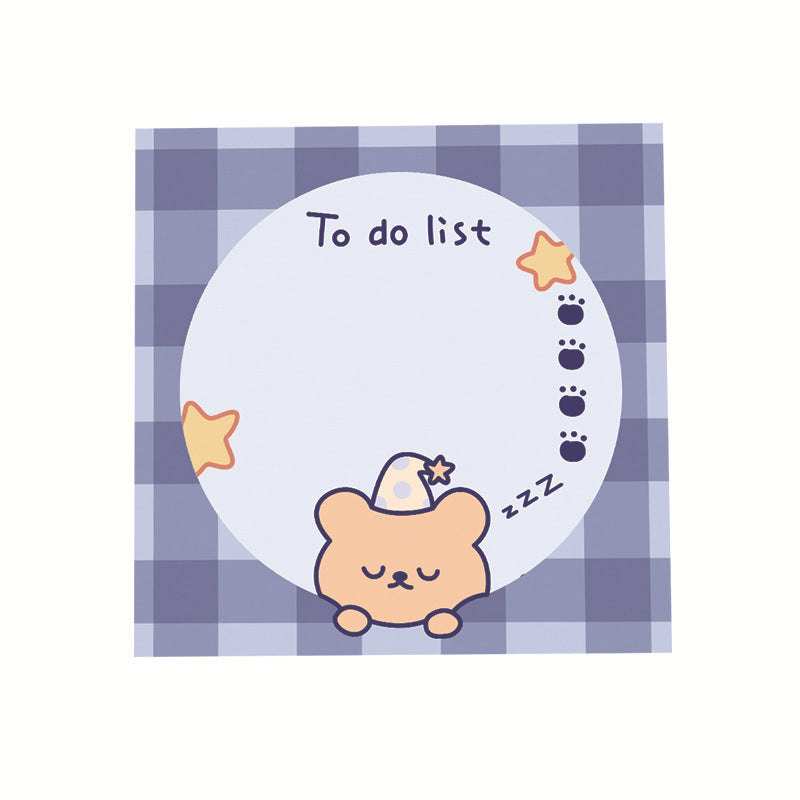 Cute Cartoon Soft Cute Bear Sticky Notes