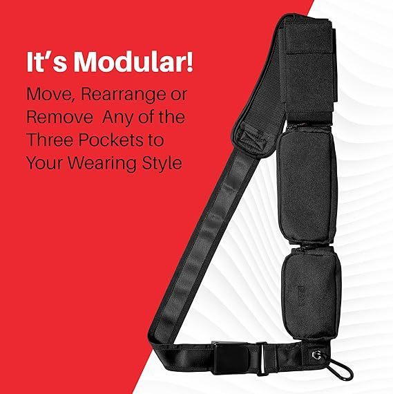 Passport Crossbody Bag 3 Pockets Tactical Sling Mobile Phone ID