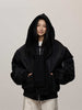 Loose Autumn Winter False-two-piece Fleece-lined Flight Jacket