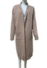 Solid Color Mid-length Sweater Coat For Women