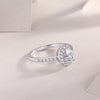 Moonlight Forest - A Wedding Ring Set With Top-quality Moissanite S925 Silver And Platinum-plated Diamond. The Ring Can Be Inspected With A Diamond Pen