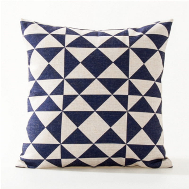 Simple geometric abstract pillowcase