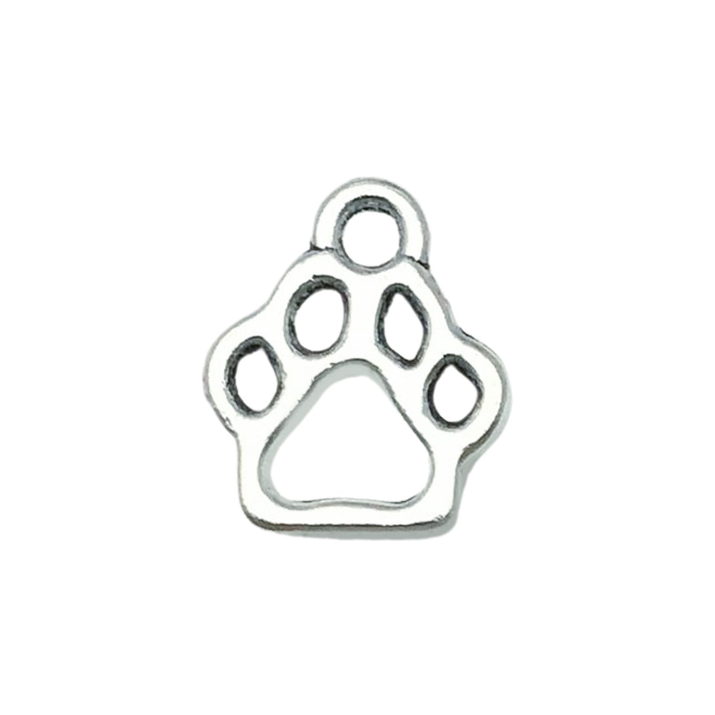 1 Antique Silver Alloy Animal Dog Series Pendant