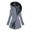 Fashion Long-sleeve Zipper Cotton-padded Coat Women