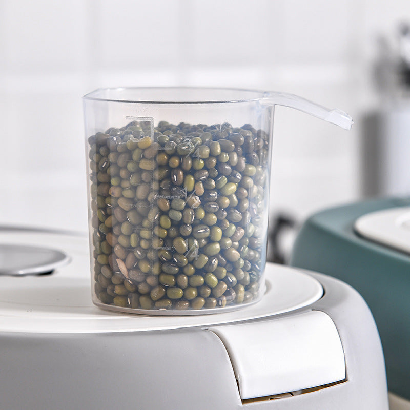 Household Kitchen Insect-proof And Moisture-proof Sealed Metering Rice Bucket 10kg