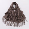 Autumn And Winter Cashmere-like Solid Color Long Scarf