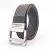 Alloy Double Ring Buckle Woven Nylon Tactical Sports Outdoor Waist Belt