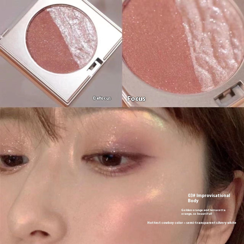 Two-color High-gloss Three-dimensional Long-lasting Contour Compact