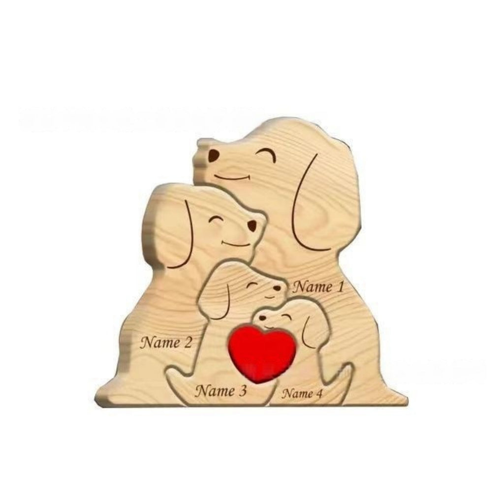 Personalized Wooden Ornaments With Dog Shaped Home Decor