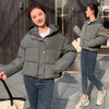 Women's Simple Casual Hooded Short Down Jacket