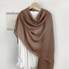 Monochrome Long Scarf Warm Shawl Solid Color Casual Scarf