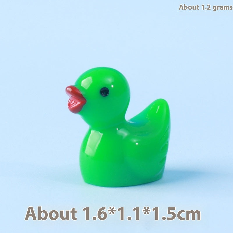 Resin Shrink Mini Little Duck Pendant