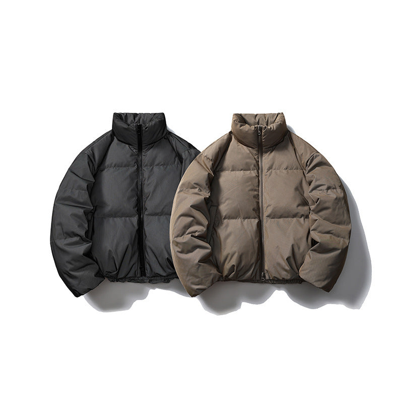 Mechanical Style Winter Down Jacket Women's White Duck Down Thickened Reflective Coat