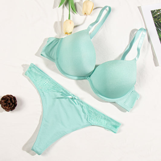 Women's Lingerie Set, Fluorescent Blue, Push-up