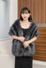 Women's Big Fur Collar Scarf Shawl
