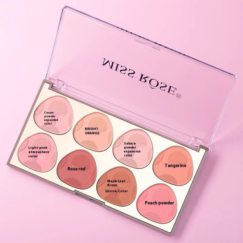 8-color Blush Natural Long Lasting Shimmer Matte Rouge Blusher Plate