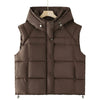 Women's Hooded Autumn And Winter New Thickened Plus Size Jacket Vest