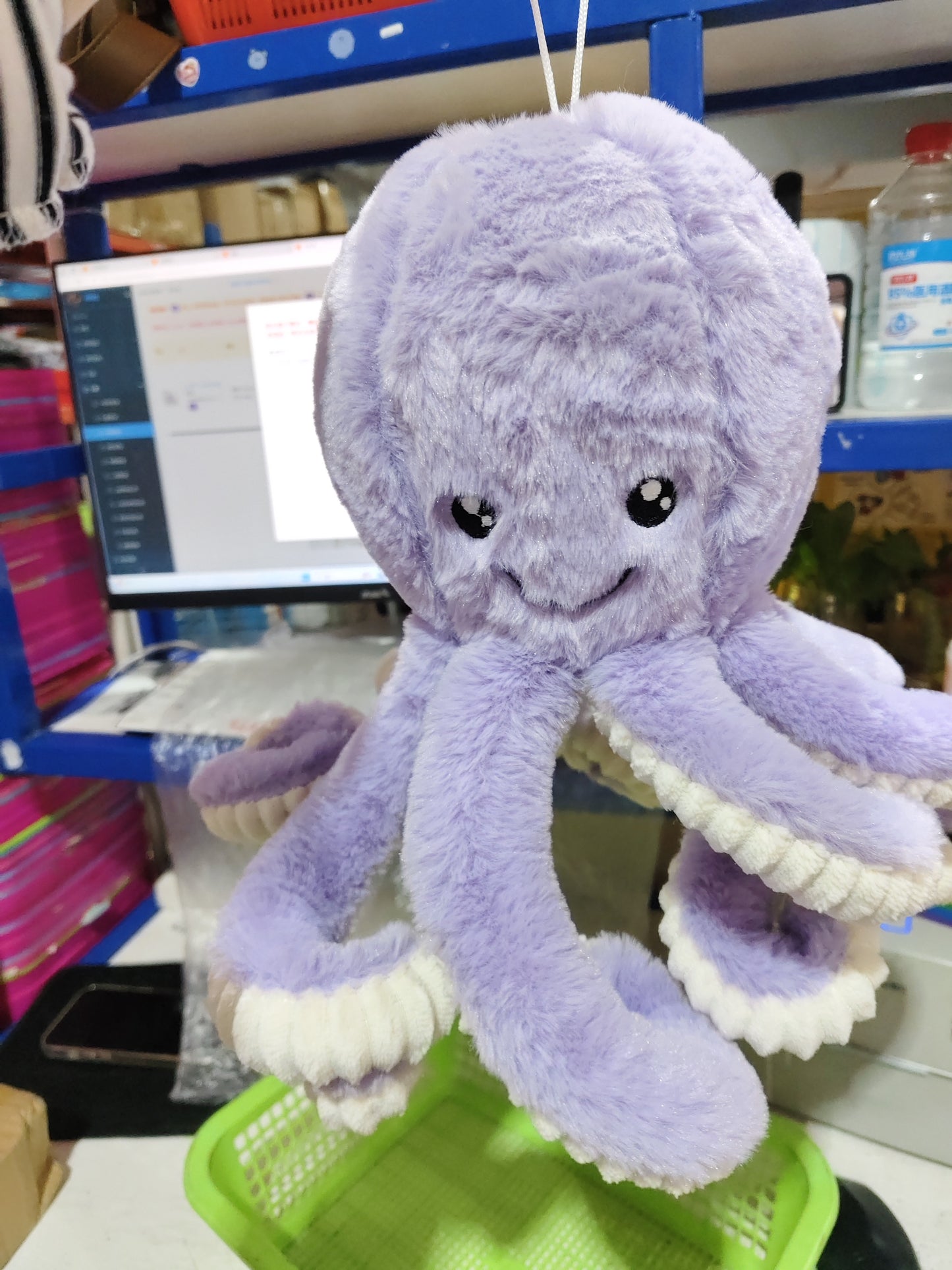 Lovely Simulation Octopus Pendant Plush Stuffed Toy Soft Animal Home Accessories Cute Doll Children Gifts