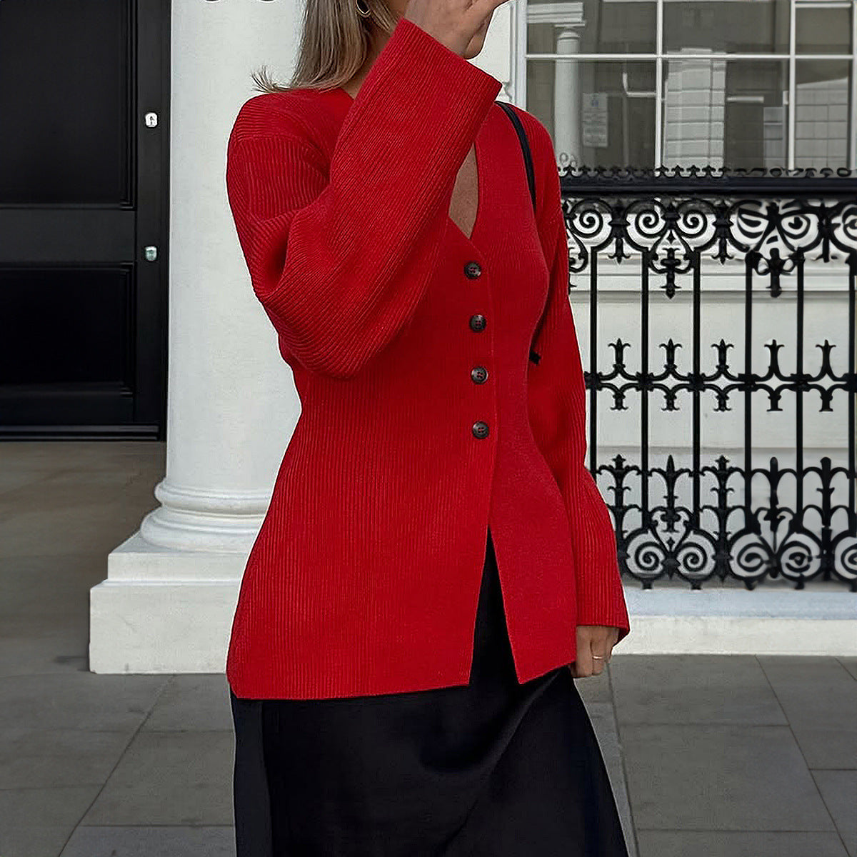 Button Long Sleeve Shirt Coat Women's Clothing