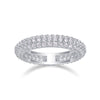 Twilight Beach - A Wedding Ring Set With Top-quality Moissanite S925 Silver And Platinum-plated Diamond. The Ring Can Be Inspected With A Diamond Pen