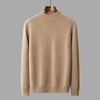 Men's Business-Casual Solid-Color All-Match Sweater With A Half-High Neck