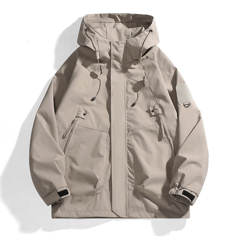 Loose Cargo Waterproof Jacket Coat Hooded