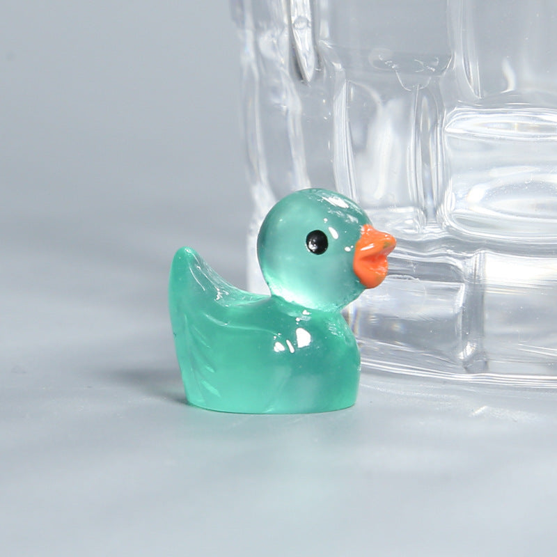 Resin Shrink Mini Little Duck Pendant