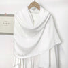 Monochrome Long Scarf Warm Shawl Solid Color Casual Scarf