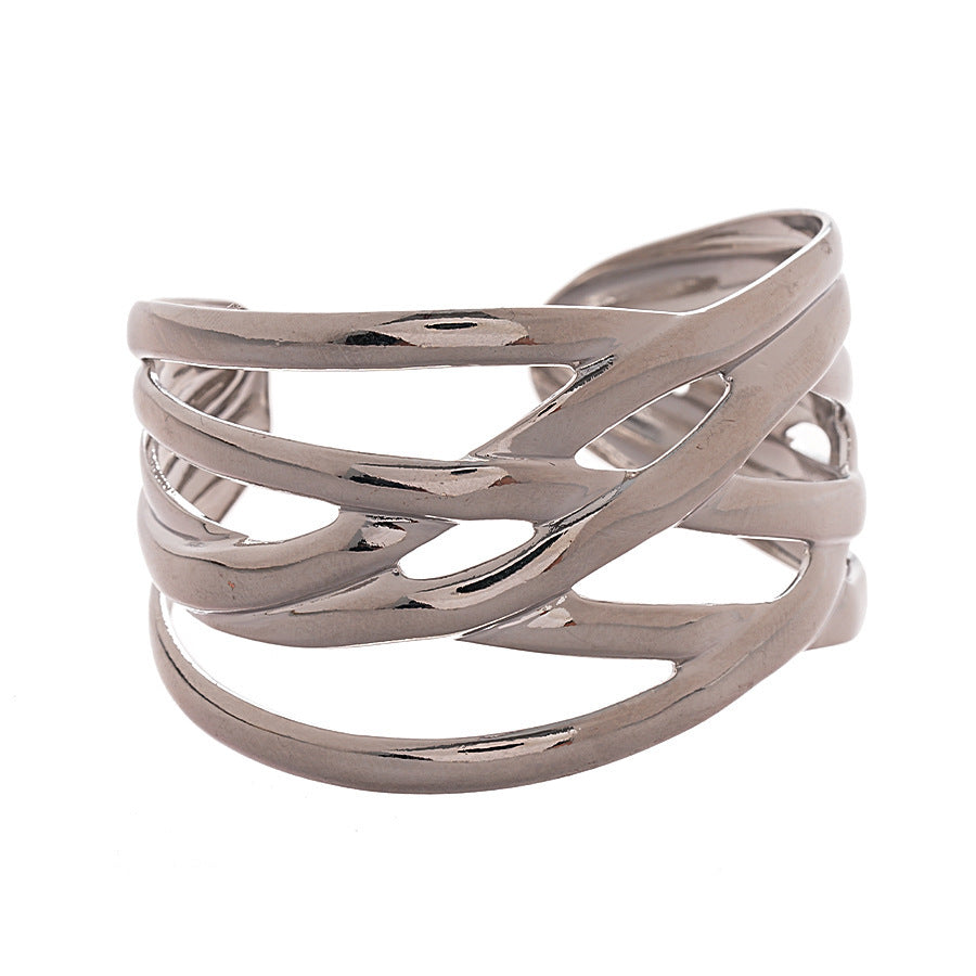 Fashion Multi-layer Glossy Geometric Bracelet For Women