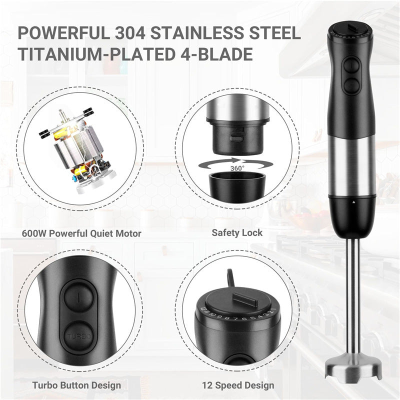 Multifunctional Kitchen Meat Grinder Handheld Baby Electric Food Supplement Mixer