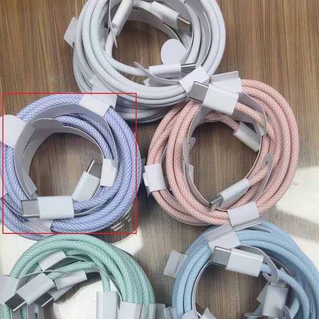 Data Cable Fast Charge Line Macaron Charging