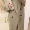 Cotton And Thickening Women's Small Woolen Overcoat