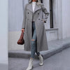 Woolen Long Slim-fit Women's Coat