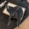 Women's Korean-style Polka Dot Scarf Triangular Binder Lace-up Waist Decorative Summer