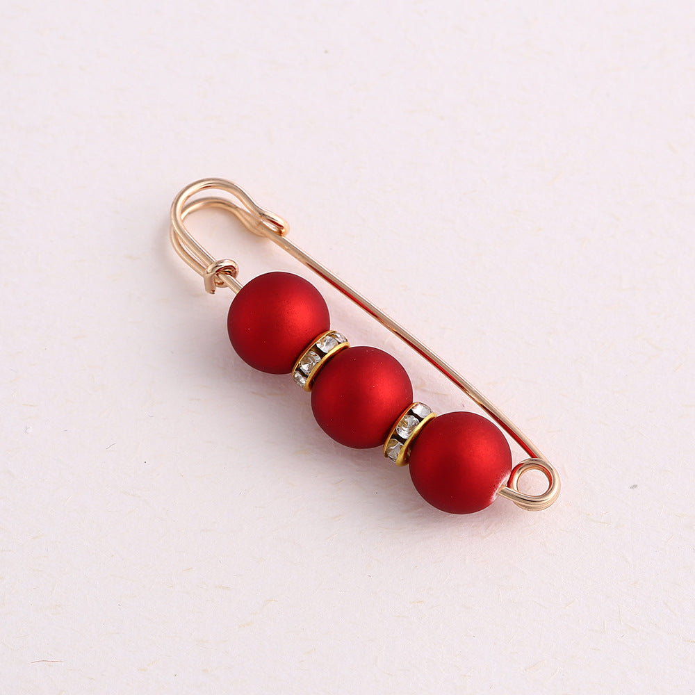 Cross-border Pearl Waist Of Trousers Pin Fixed Clothes Skirt Brooch Belt Buckle