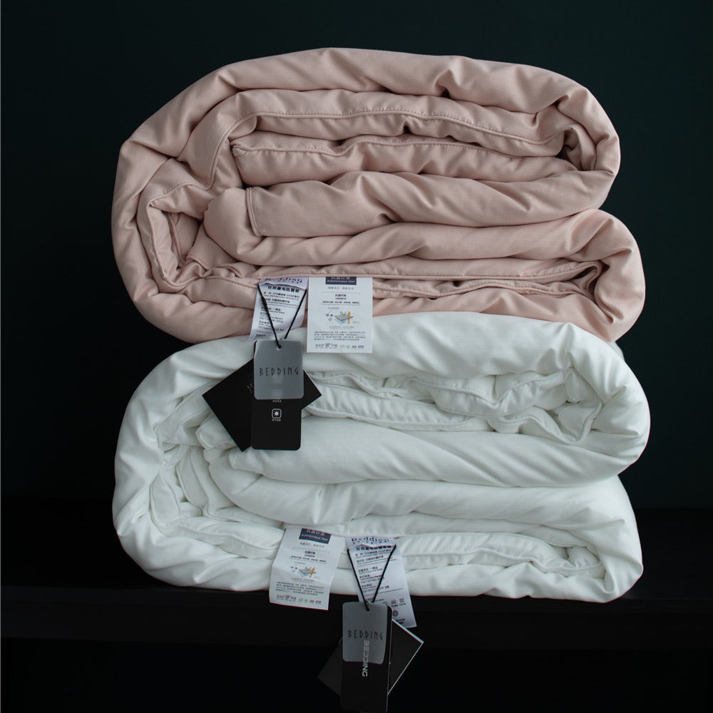 Thickened DuPont Fiber Faux Goose Down Winter Quilt For Warmth