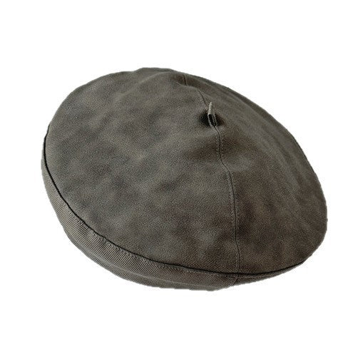 PU Beret Women's Fashion Leather Hat