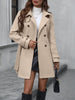 Solid Color Machine Washable Elegant Trench Coat