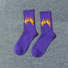 Tube Socks Flame Street Sports Style Hip Hop Trend Socks