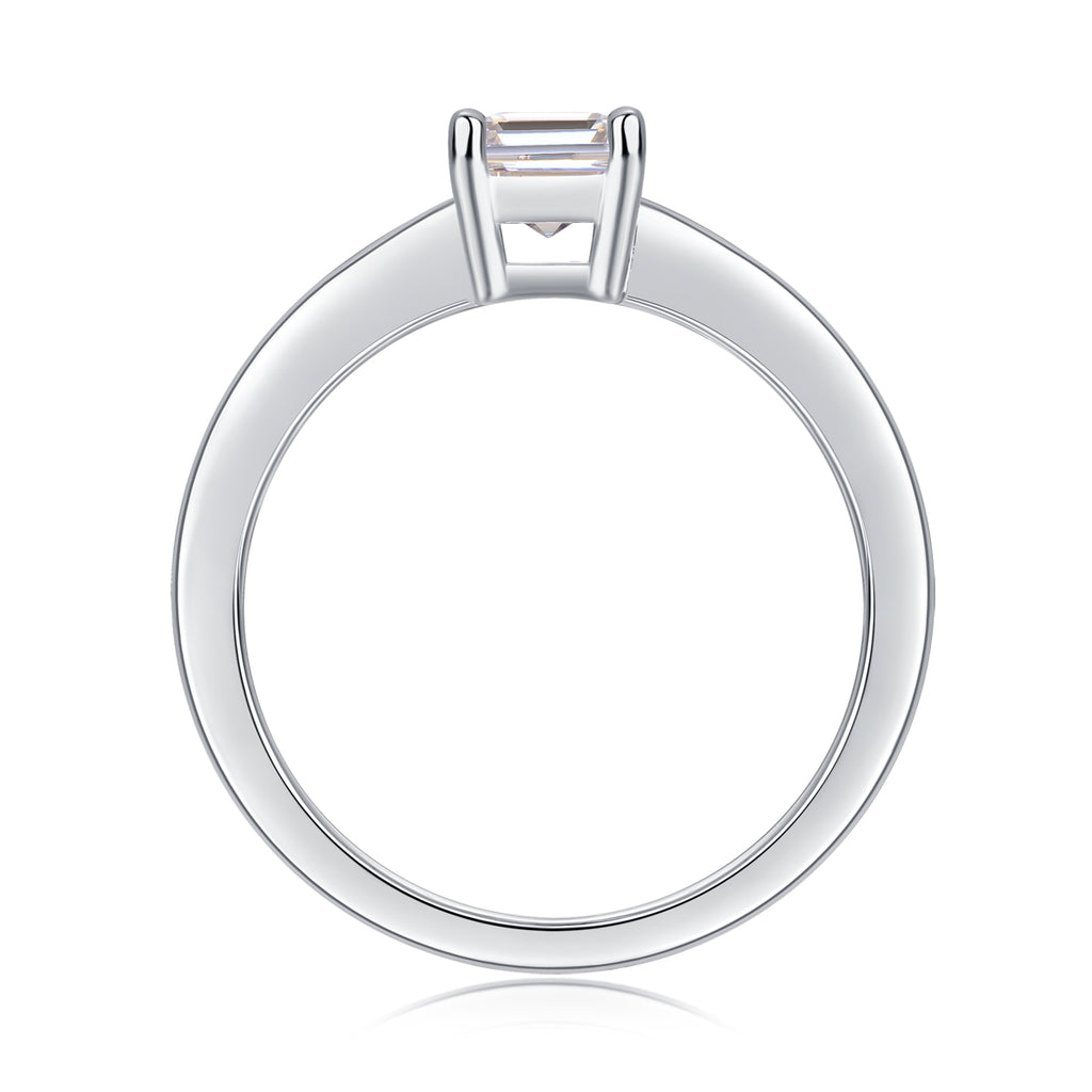 Composure - A Wedding Ring Set With Top-quality Moissanite S925 Silver And Platinum-plated Diamond Can Be Inspected With A Diamond Pen