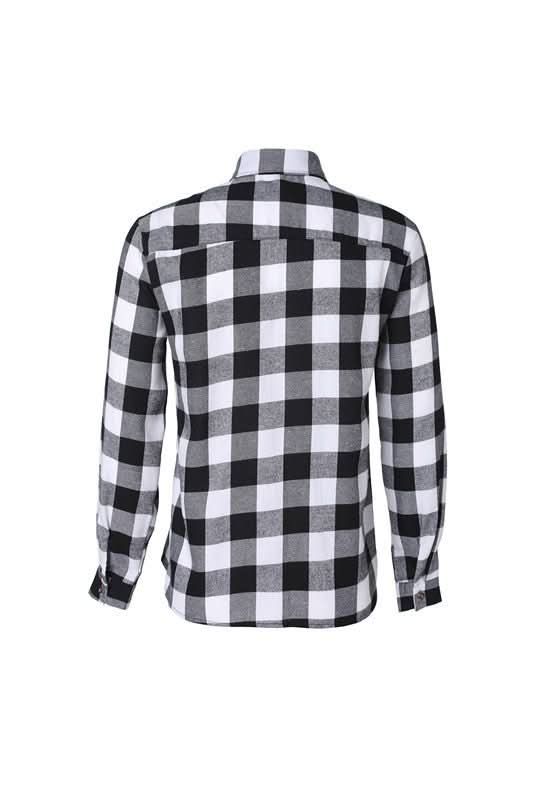 A Long - sleeved Pocket Checked Shirt With A Lapel For Young Men In Autumn And - Eshtree