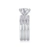 Surging - A Wedding Ring Set With 2-carat Top-quality Moissan S925 Silver And Platinum-plated Diamond Can Be Inspected With A Diamond Pen