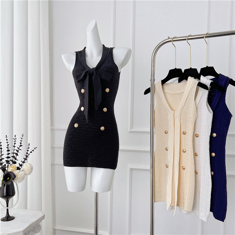 Knitted Women's Skirt Elegant Style High-end Sense