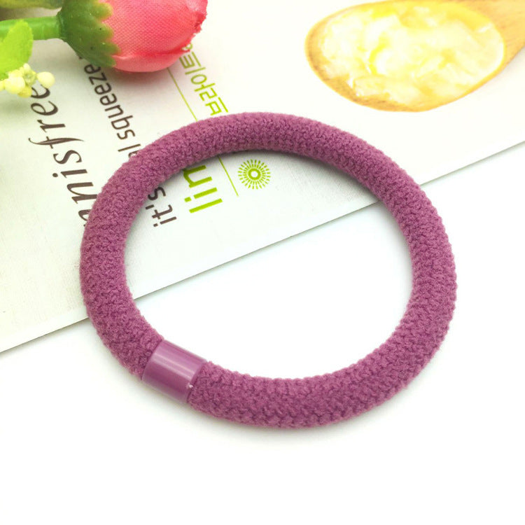 Simple Women's Solid Color Rubber Band Head Rope