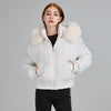 Women's Hooded Fur Collar Cotton-padded Clothes With Design Sense