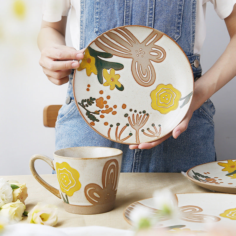 Countryside Flower Pure Hand-painted Ceramic Tableware