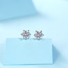Rain And Snow - Earrings Set With 0.5-carat Top-quality Moissanite S925 Silver And Platinum-plated Stud Earrings, A Fashionable And Trendy Accessory, Can Be Tested With A Diamond Pen