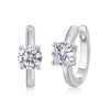 Set Out From The Heart - Earrings Set With 0.5-carat Top-quality Moissanite S925 Silver And Platinum-plated Stud Earrings, A Fashionable And Trendy Accessory, Can Be Tested With A Diamond Pen